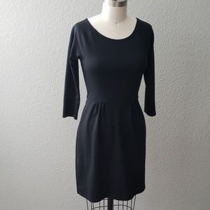 Black Knit Skater Dress // Size Small